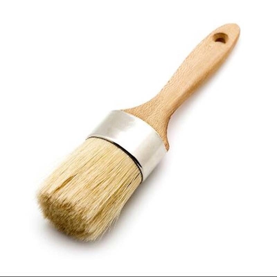Doğal Domuzu Saç Endüstriyel Temizleme Fırçaları Tebeşir Boya için 20.5cm Balmumu Fırçası