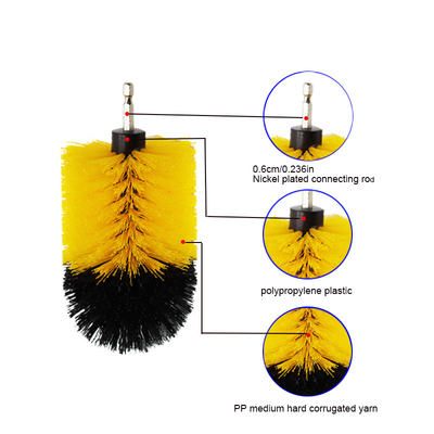 Fabrika Tedarikleri 4pcs Dill Temizlik Fırçası Tile Fırçası Drill Scrub Fırçası