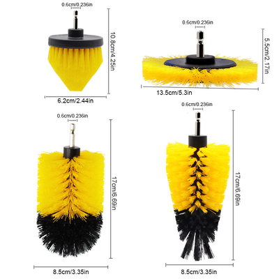 Fabrika Tedarikleri 4pcs Dill Temizlik Fırçası Tile Fırçası Drill Scrub Fırçası