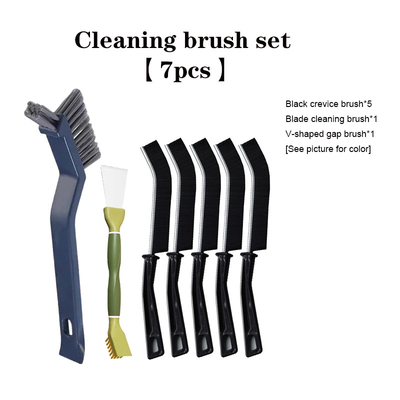7pcs Plastik banyo zemin fırçası sert fırçalı yarık zemin temizlik fırçası