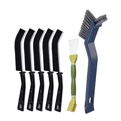 7pcs Plastik banyo zemin fırçası sert fırçalı yarık zemin temizlik fırçası