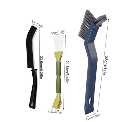 7pcs Plastik banyo zemin fırçası sert fırçalı yarık zemin temizlik fırçası