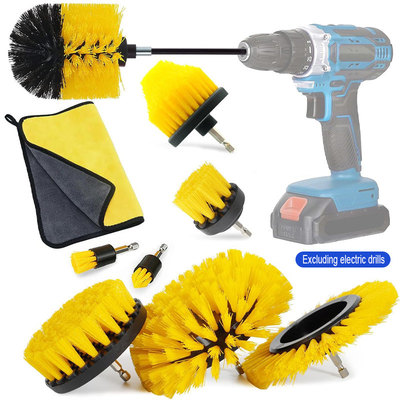10pcs Temizlik Fırçası Fırça Bağlantı Seti Ev Fırçası Fırçası Kit Mutfak