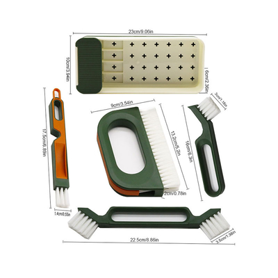 Mutfak Temizliği İçin Çok Fonksiyonlu Çatlak Fırça 4-In-1 Set Çatlak Fırça