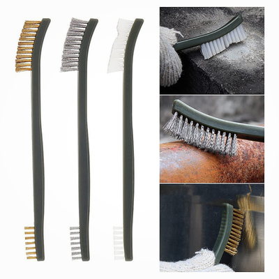 Bakır Tel Seti Pas Metal Temizlik Kits Nylon fırça seti
