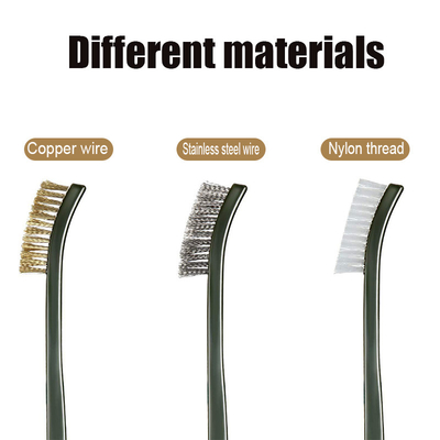 Bakır Tel Seti Pas Metal Temizlik Kits Nylon fırça seti