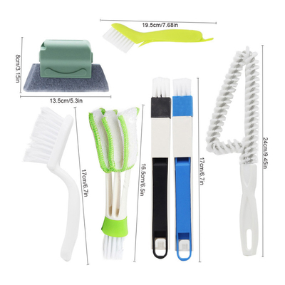 7pcs Çok fonksiyonel Pencere Temizleme Fırçası Temizleme Yastığı Ev Temizlik Araçları