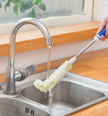 Kesintisiz bardak fırçası Temiz Uzun Talip L Şekilli Şişe Temiz fırça Ev malzemeleri Detaylı bardak yıkama fırçası